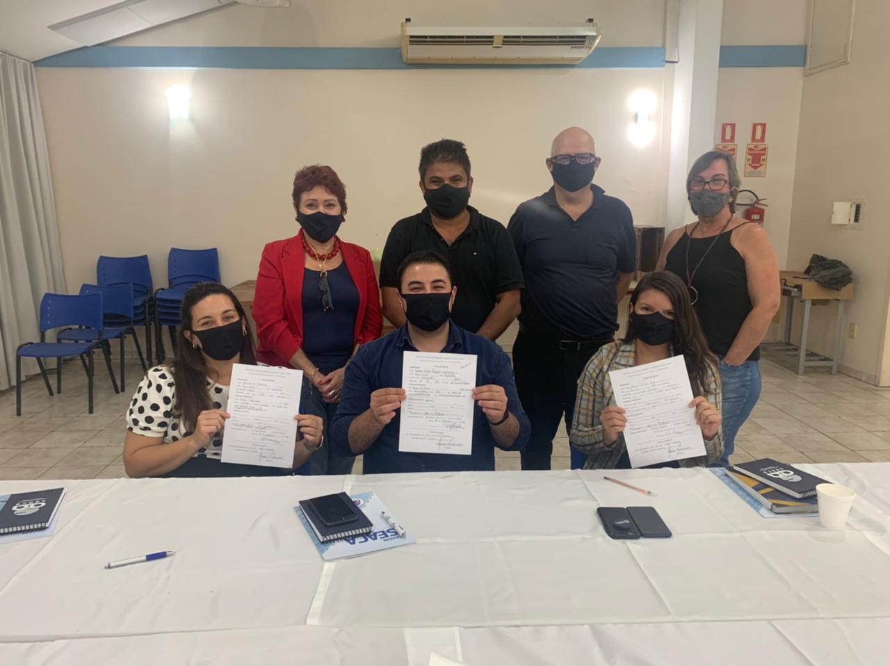 Inspetores de Canoas se filiam à Seaca